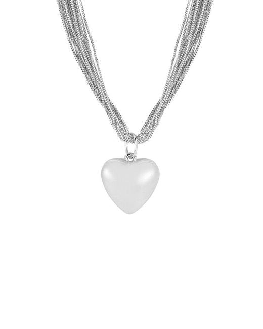 Glaze Jewelry White Plated Necklace