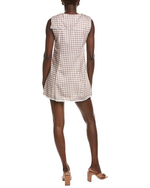 Moonsea Brown Mini Dress