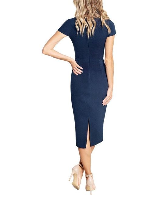 Dress the Population Blue Lainey Midi Dress