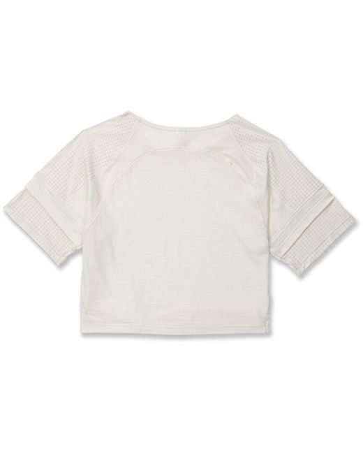 Athletic Propulsion Labs White Athletic Propulsion Labs The Perfect Wool Crop Top