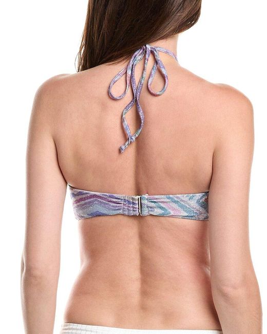 Ramy Brook Blue Elmar Bikini Top