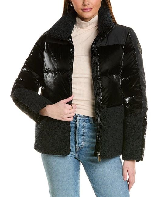 Scotch & Soda Black Selma Puffer Jacket