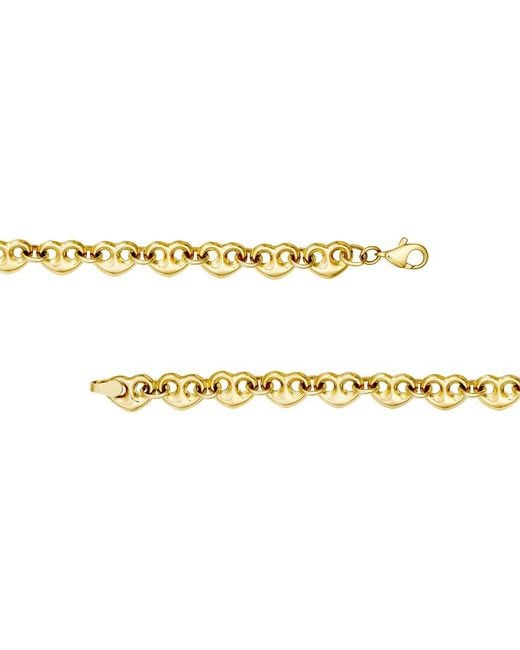 HAWLEY ST Metallic 14K Heart Bracelet