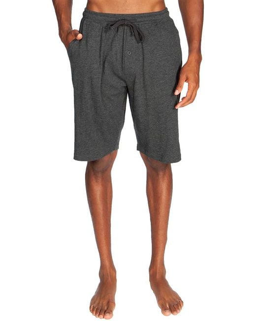 Unsimply Stitched Gray Relaxed Fit Lightweight Lounge Short for men