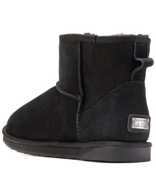 Australia Luxe Black Cosy Sheepskin Boot for men