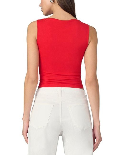 Joe's Jeans Red The Boatneck Tank Top