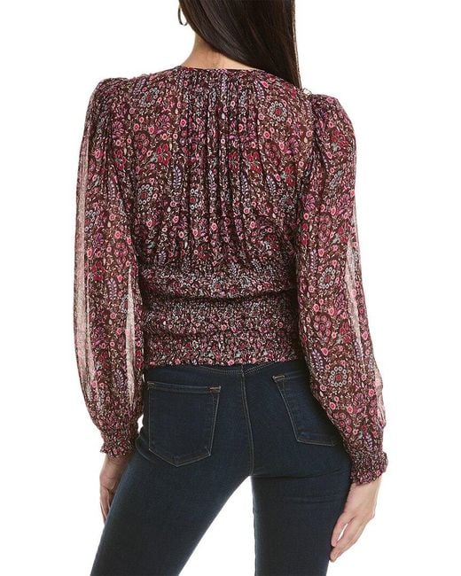 Isabel Marant Red Etoile Nibel Silk-trim Top