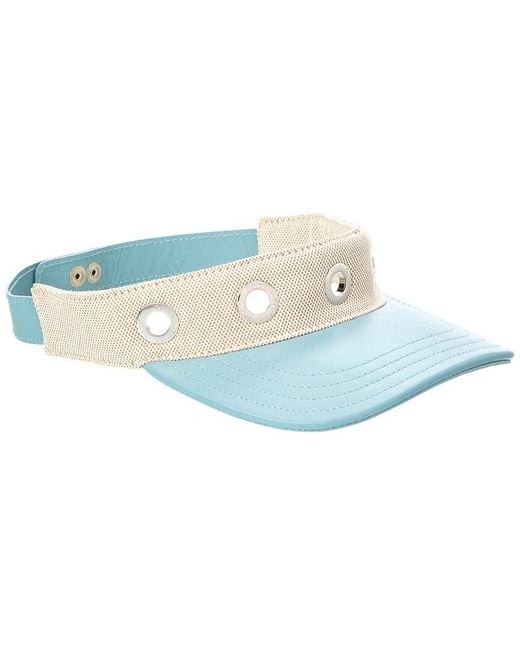 Tod's Blue Leather Visor