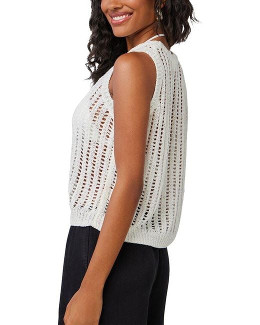 Bella Dahl White Crew Neck Vest