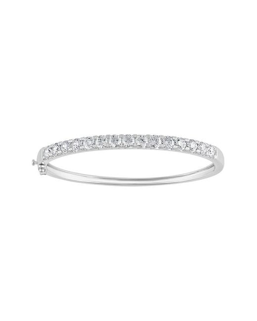 Lab Grown Diamonds White 14K 5.00 Ct. Tw. Lab-Grown Diamond Fashion Bangle