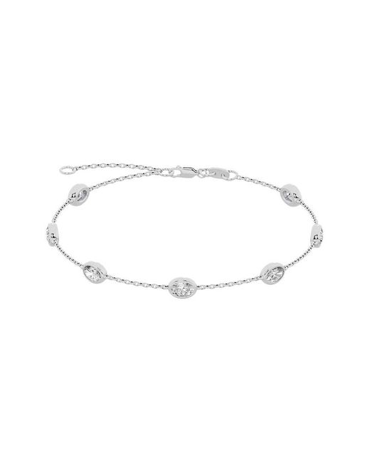 Lab Grown Diamonds White 14K 2.00 Ct. Tw. Lab-Grown Diamond Station Bracelet