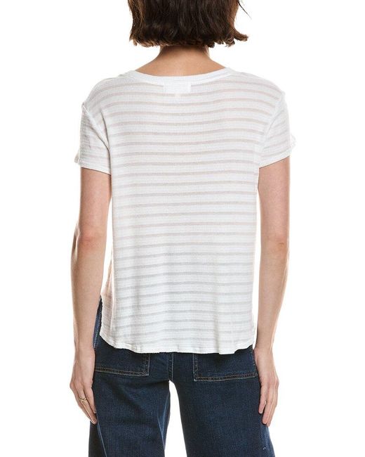 Bella Dahl White V-Neck T-Shirt