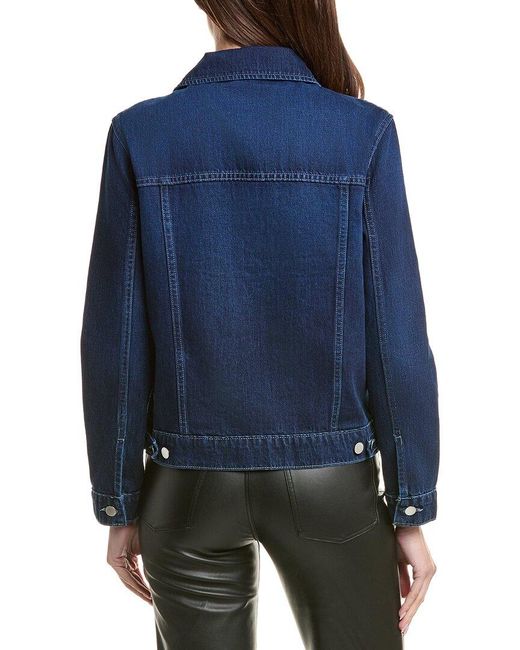 L'Agence Blue Mack Oversized Jacket