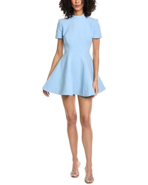 Bardot Blue Zephyra Collar Mini Dress