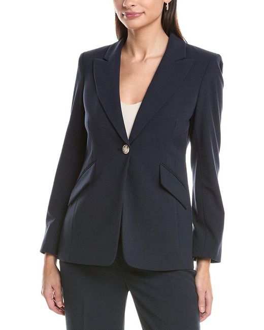 Tahari Blue Petite Blazer