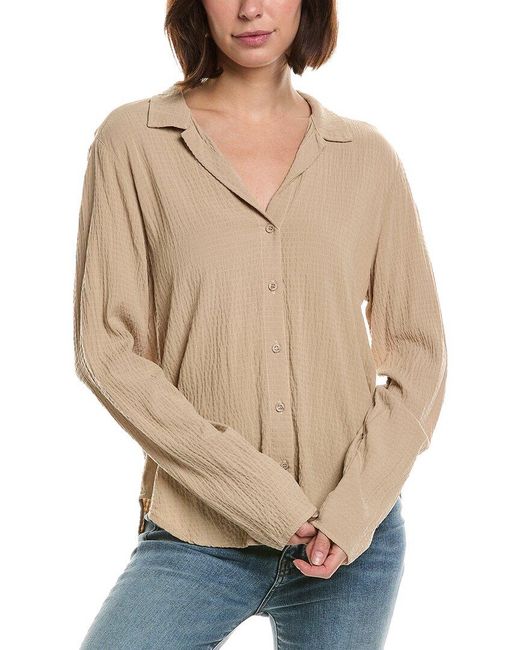 Bella Dahl Natural Button Front Shirt