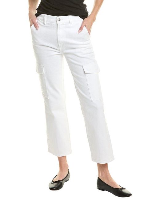 7 For All Mankind White Cargo Logan