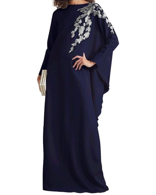 Marchesa Blue Maxi Dress