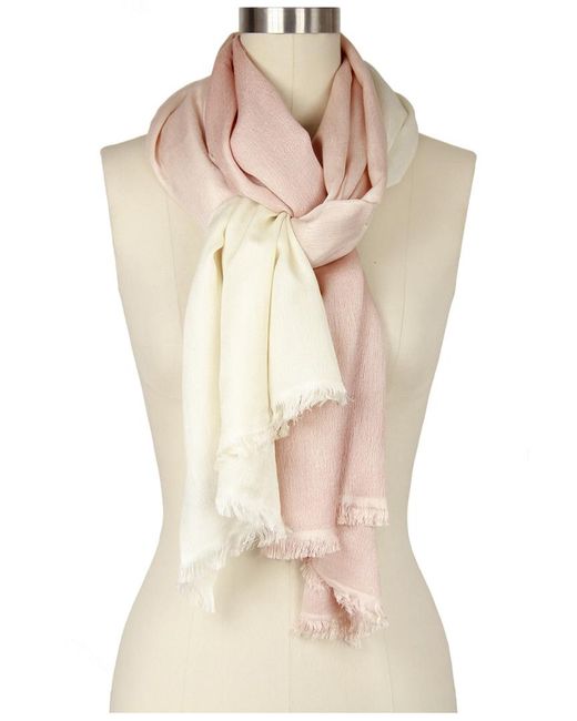 Saachi Natural Cashmere & Silk-Blend Scarf