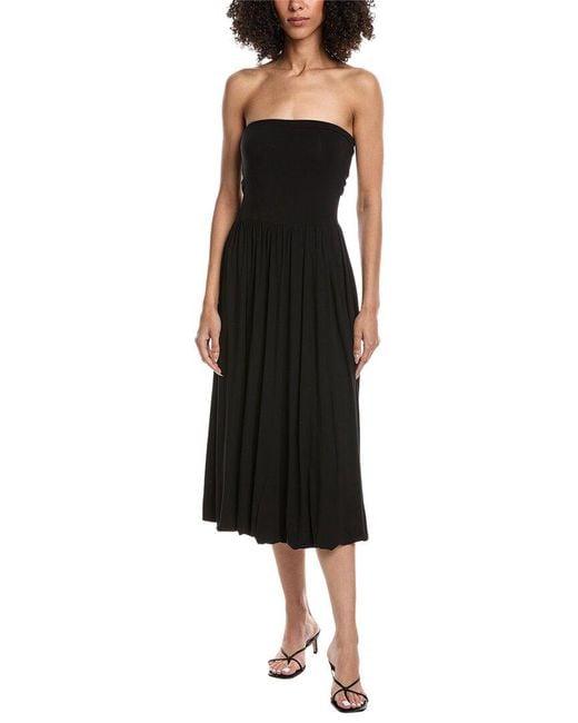 Project Social T Black All Nighter Strapless Bubble Midi Dress