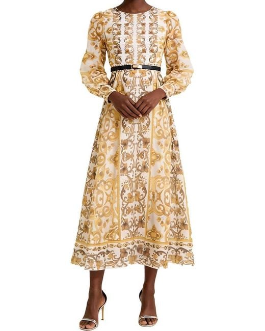 Linda Charm Natural Maxi Dress