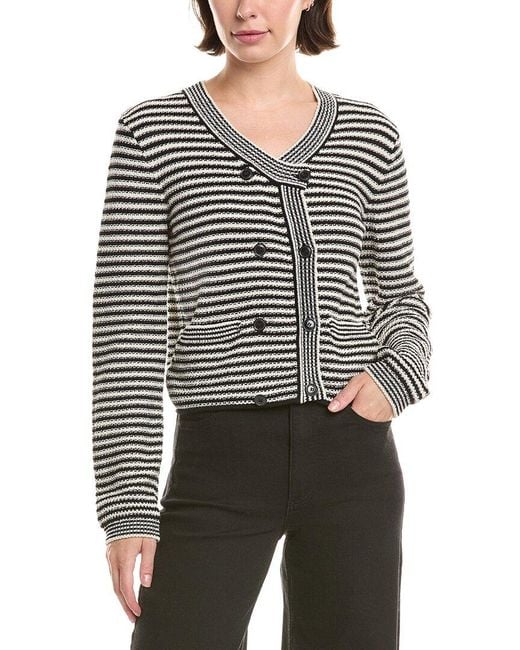 FRAME Gray The Court Cardigan