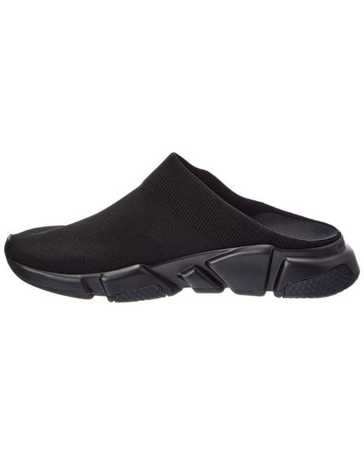 Balenciaga Black Speed Canvas Slide for men