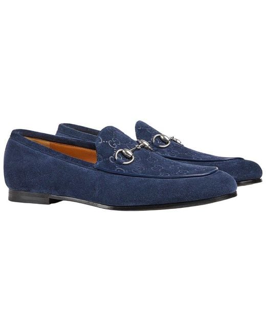 Gucci Blue Suede Loafer for men