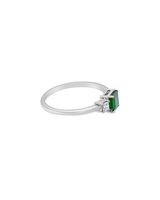 Forever Creations USA Inc. Green Forever Creations 14K 0.80 Ct. Tw. Diamond & Emerald Ring