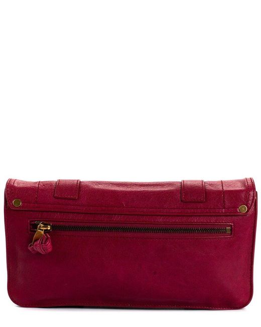 Proenza Schouler Red Leather Ps1 Clutch (Authentic Pre-Owned)
