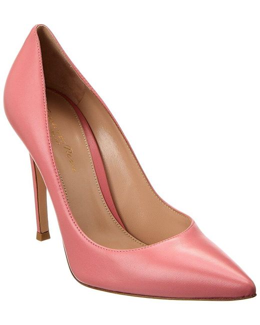 Gianvito Rossi Pink Gianvito 105 Leather Pump