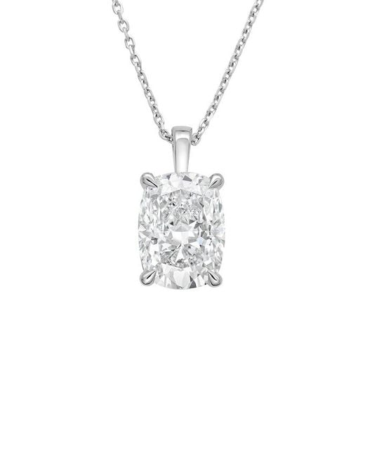 Diana M White 14K 3.00 Ct. Tw. Lab-Grown Diamond Solitaire Pendant