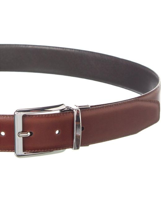 Bruno Magli Red Luca Reversible Leather Belt for men