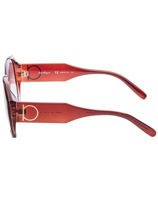 Ferragamo Pink Sf943s 60mm Sunglasses