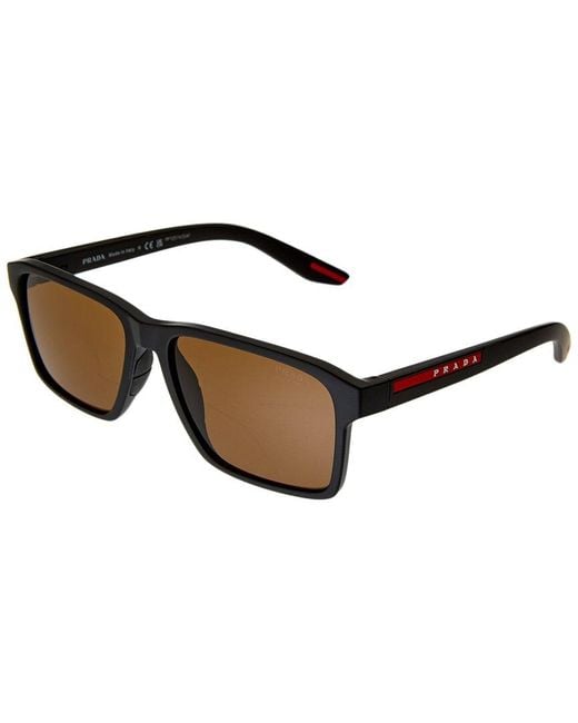 Prada Black Ps05ys 58mm Sunglasses