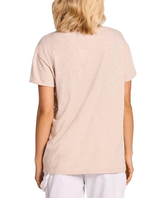 Life Is Good. Pink Slub T-Shirt