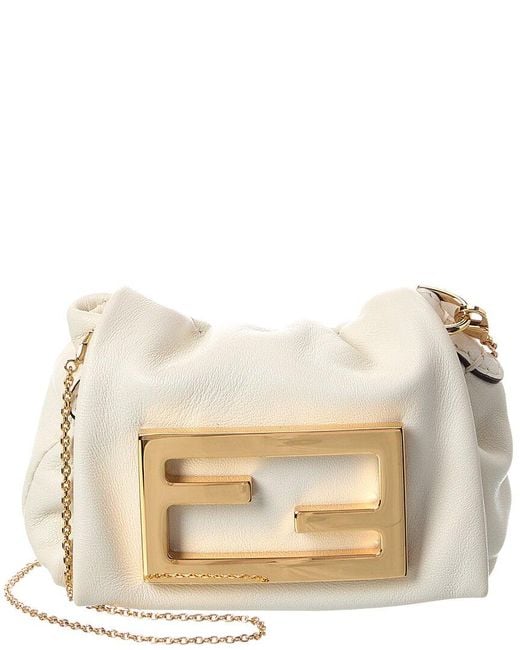 Fendi Natural Nano Baguette Leather Mini Bag