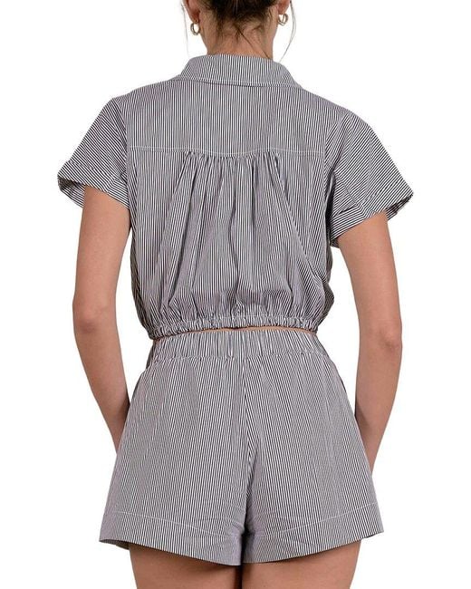 Elan Gray Top