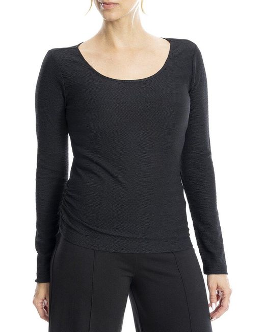 Max Studio Black Crewneck Top