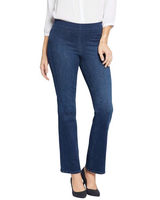 NYDJ Blue Pull-on Marvelous Straight Jean