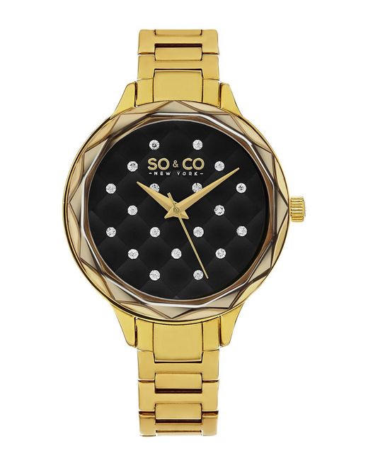 SO & CO Metallic Madison Watch