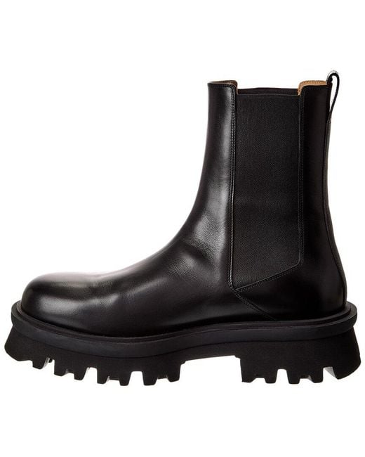 Ferragamo Black Leather Boot for men