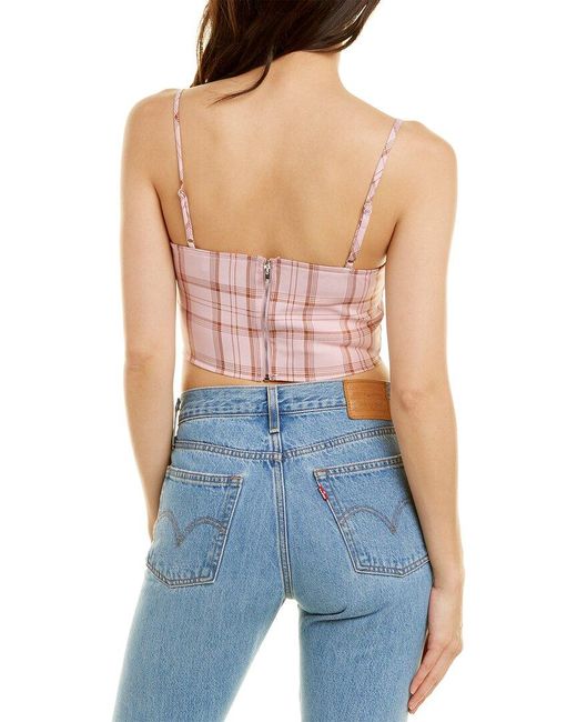 city sleek Blue Cropped Tank