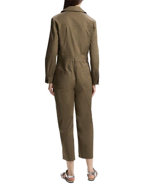 Theory Green Casual Slim Jumpsuit
