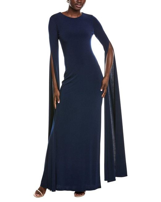 Issue New York Blue Solid Gown