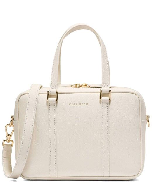 Cole Haan Natural Go Anywhere Leather Satchel