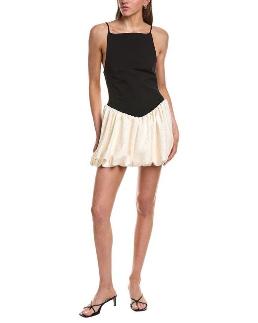 Free People Black Tinsel Kiss Mini Dress