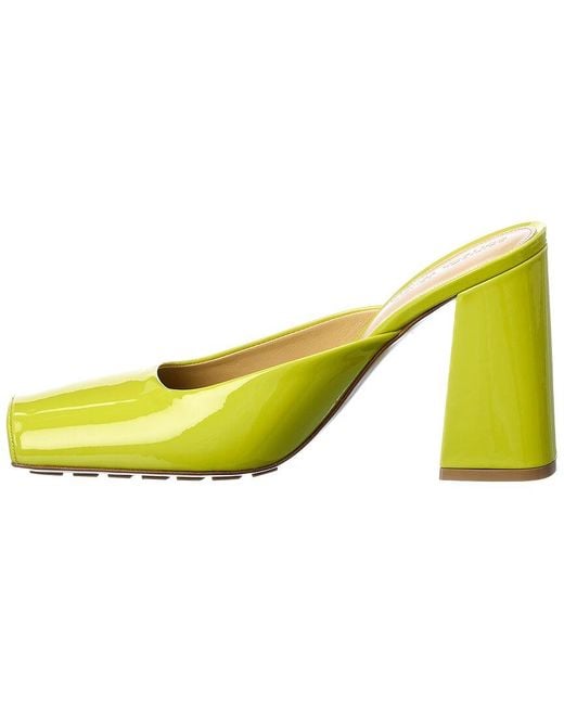 Bottega Veneta Yellow Tower Patent Pump