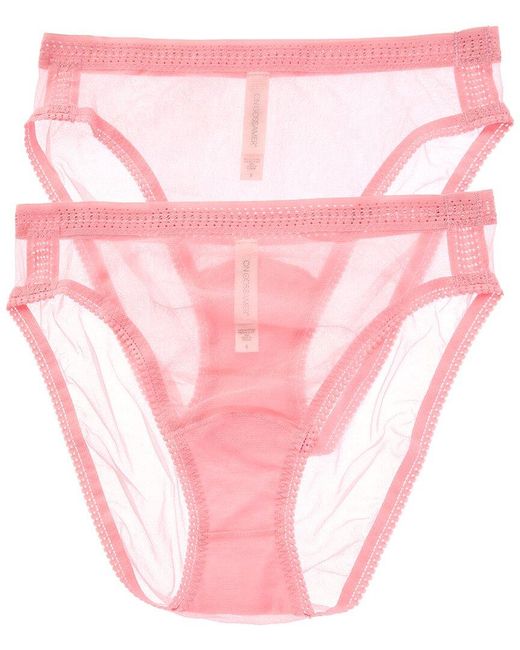 On Gossamer Pink 2Pk Mesh Hi-Cut Brief