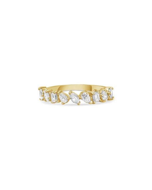 Forever Creations USA Inc. White Forever Creations 14K 0.76 Ct. Tw. Diamond Half-Eternity Ring